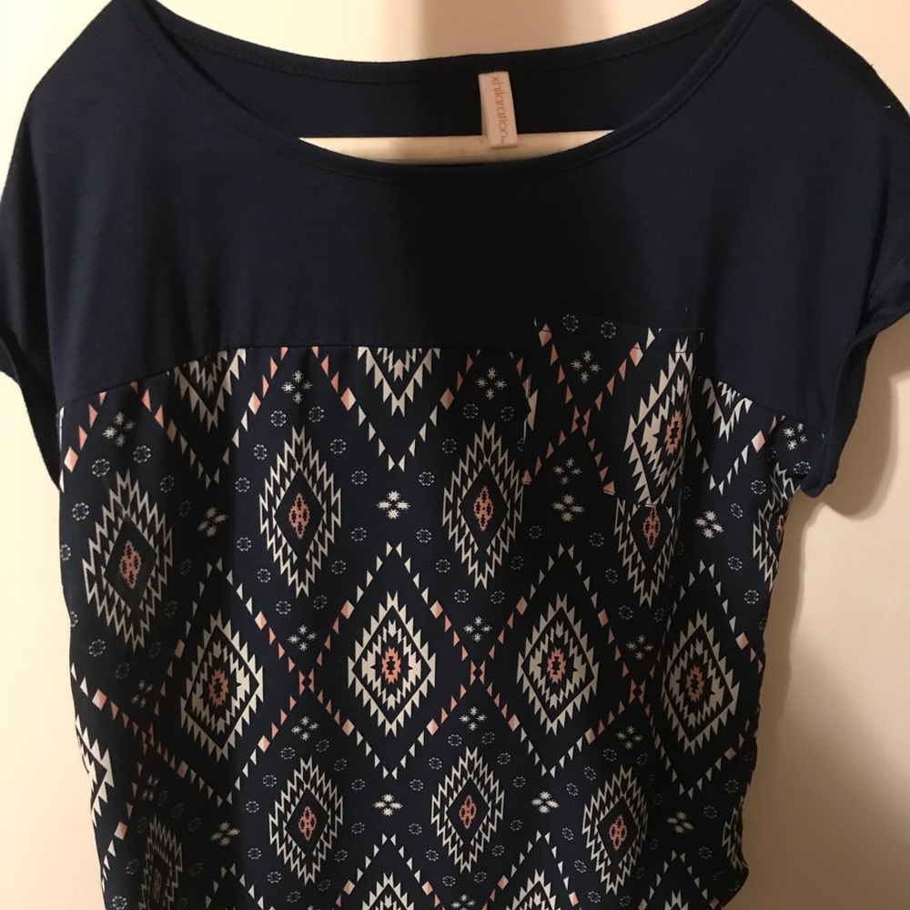 Aztec print top